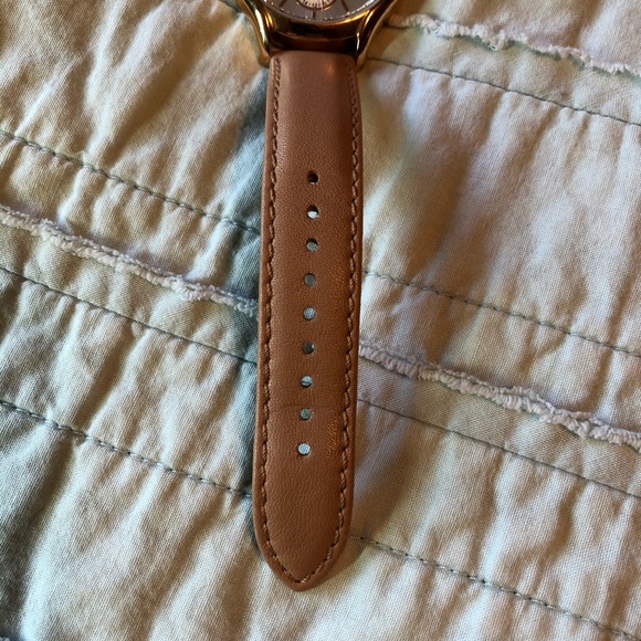 Fossil Rhinestone Watch with Tan Leather Band batt - Picture 13 of 14